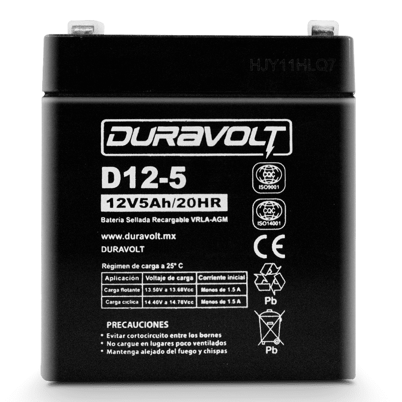 Duravolt D12 5 12V 05 AH - Imagen 2